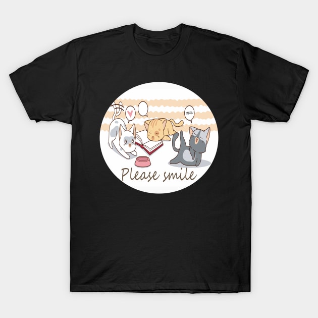 Cute Kittens Catshirt T-Shirt by Dody